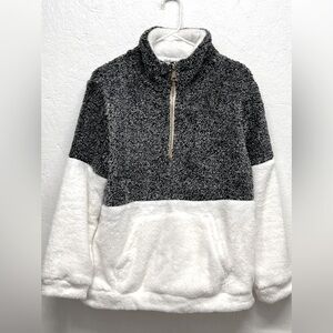WOMEN Sherpa Pullover Quarter Zip
Long Sleeve Soft Fleece Pullover
Sweatshirt-M